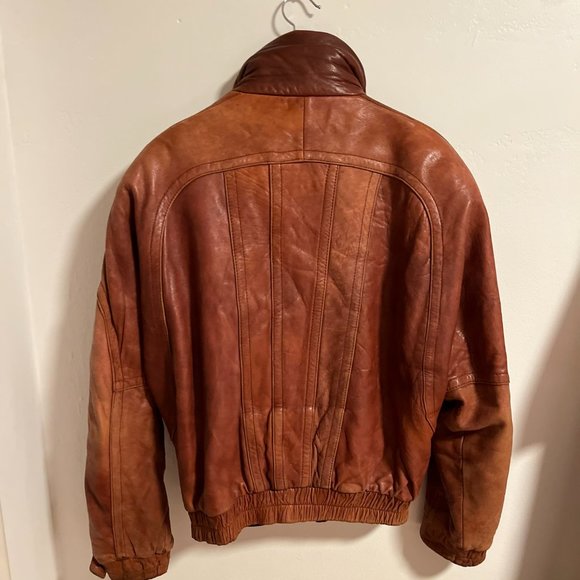 Greenwish Bomber Vintage Jacket 100% genuine leather - Picture 3 of 5